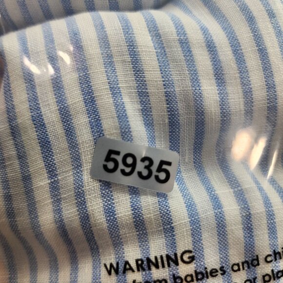 Womens Chicos Striped Shirt Blouse Button Up 100% Linen 3/4 Sleeve Size 1 (S) - Picture 11 of 11